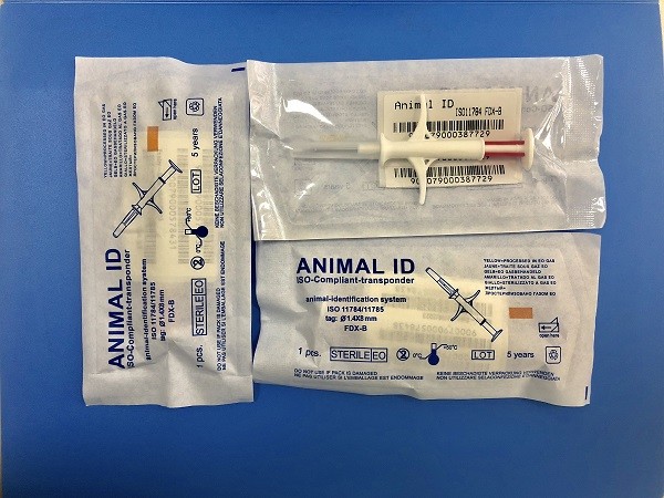 1.4mm * 8mm LF Microchip Electronic Tag Pet ID Management With 10 Years Guarantee