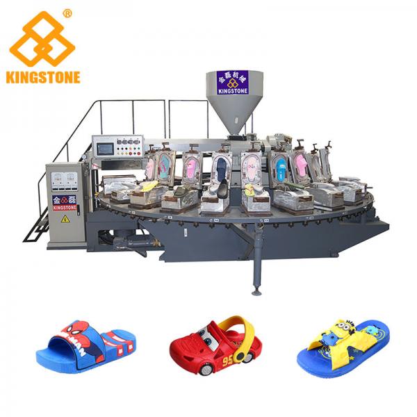 Quality Automatic Rotary PVC PCU Kids' Sandals Making Machine With Air Blowing 20 Stations for sale