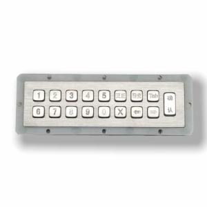Wholesale 17 Keys Metal KeyPad Stainless Steel Industrial Numeric Keypad Customized from china suppliers