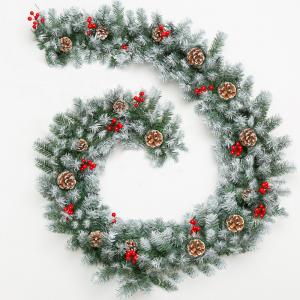 Wholesale Christmas Garland Inflatable Lighting Decoration 6ft 9ft Home Decor Wreath from china suppliers