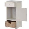 Buy cheap White Vintage 12.5lbs 33”H Livingroom End TableWith Basket Accent Style from wholesalers