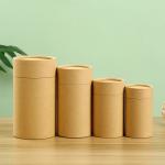 Rigid Boxes Customized Kraft Paper Tube Cylindrical Packaging Box with Your Own