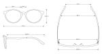 CE Stylish Anti Radiation Photochromic Eyeglasses Full Rim Cat Eye Glasses