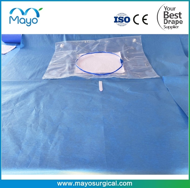 3ply Nonwoven Material Surgical Cesarean Delivery Drapes With Collection Pouch