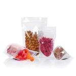 140 Microns Stand Up Packaging Pouches Coconut Oil transparent