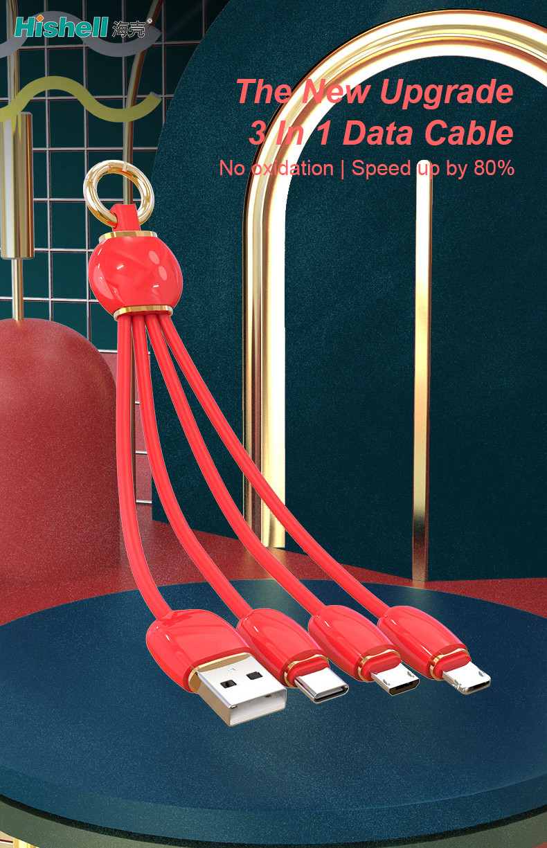 Abrasion Resistance Mobile Phone USB Cables Fireproof Ultraportable