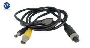 China Vehicle Camera BNC RCA DC Extension Cable 4 Pin Male Aviation Plug Wire on sale