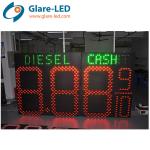 110 230VAC 60inch Red Amber Green Blue White Oil Led Gas Display For Petrol