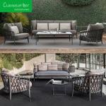 Divan Living Room Indoor Outdoor Furniture Chaise Lounge Sofa Chair Set with