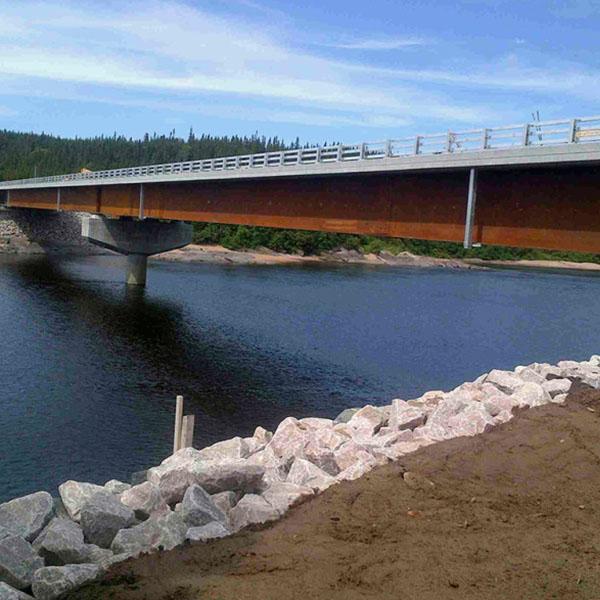 Multi Span Steel Pedestrian Bridge Single Lane Steel Box Girder Bridge