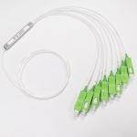0.9mm Tight Tube Cable SC APC Connector Fiber Optic PLC Splitter