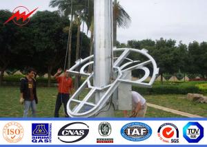 Wholesale 50ft 60ft 70ft High Mast Light Pole Galvanized Outdoor Lighting Pole For 69kv Transmission from china suppliers