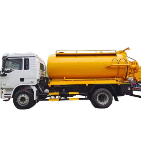 SHACMAN L3000 4000 Liters 4X2 Vacuum Sewage Cleaning Tanker Fecal Sludge Suction