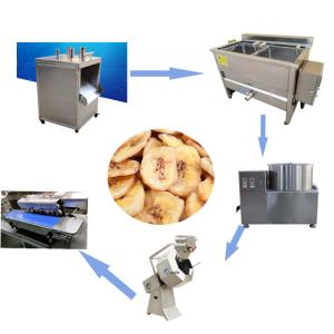Wholesale Plantain Banana Chips Potato Chips Making Line Stainless Steel 100 KG/H from china suppliers