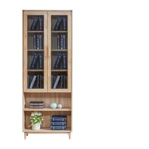 Wholesale Modern Furniture Family Room Storage Cabinets Fitted Double Door Bookcase from china suppliers