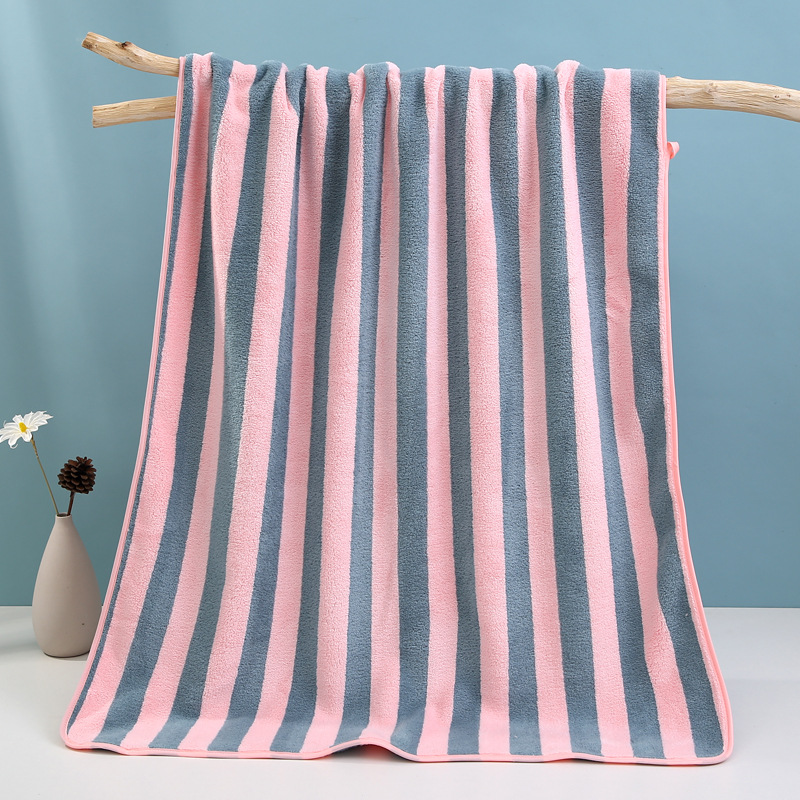 Adult 100% Cotton Thickened Coral Velvet Beach Towel for Home and Age Group