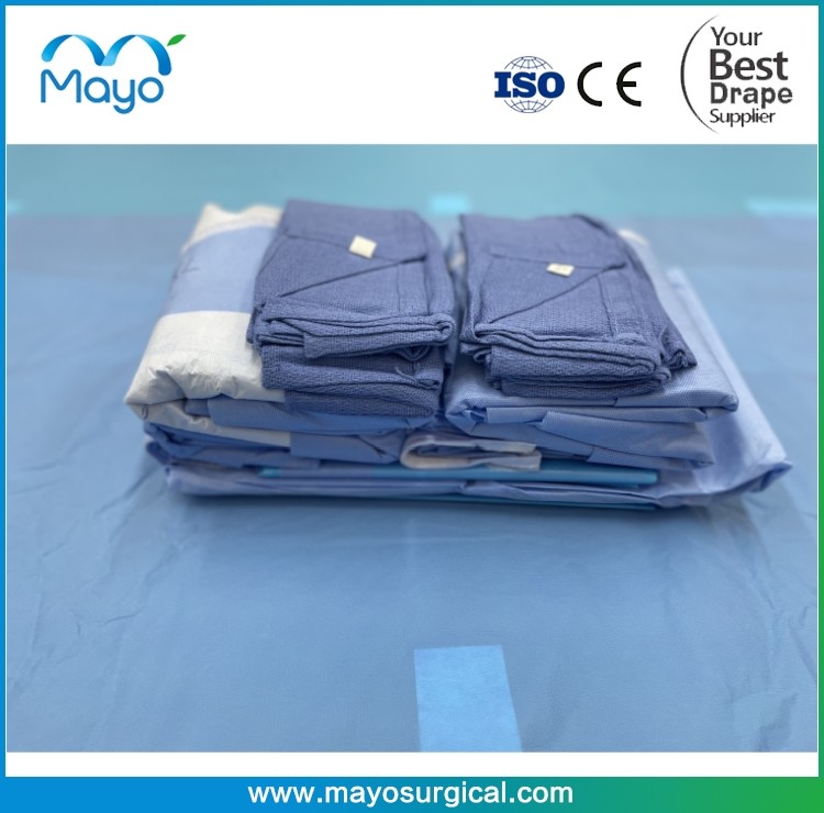 Disposable Medical Sterile Surgical Basic Drape Set Up Pack For Hospital