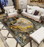 Polyester Fiber Living Room Floor Carpets Modern Simple Household Bedroom Sofa