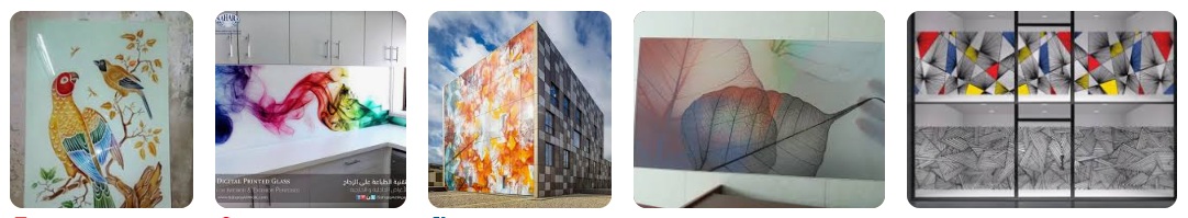 Applications of Flat digital ceramic printing on glass