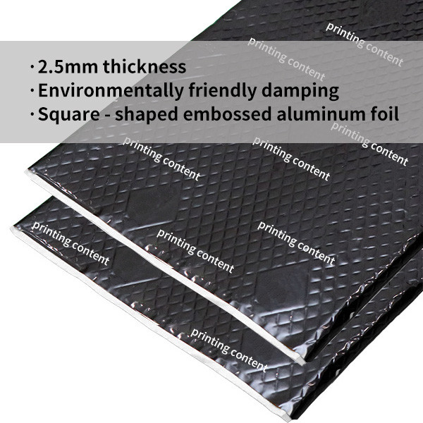 2.5mm automobile vibration damping pad / aluminum foil surface layer / Auto Acoustic Pad