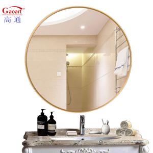 Wholesale Home Wineshop Nordic Bedroom Decoration with Genuine Round Wall Mirror and Luxury Light from china suppliers