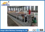 White And Blue Rain Gutter Roll Forming Machine 14-16 Rollers 4kW Main Motor