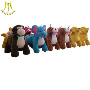 Wholesale Hansel amusement park children car ride on toy bike plush riding animals from china suppliers