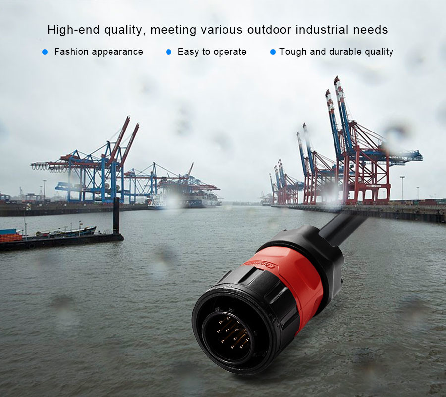 Hot Sale 12Pin Wire Harness Sockets Connector XLR Heavy Duty Connector for Automatic Device