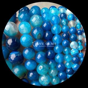 Wholesale Striped Agate Beads Gemstone Beads 8mm for Jewelry Making DIY Craft from china suppliers