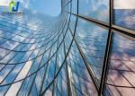 ROHS ISO9001 Tempered Curved Hot Bending Glass For Revolving Doors