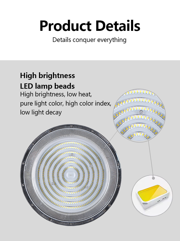 KCD High-Power 20000 Lumens Industrial High Lumen 50w 100w 120w 200w 300w UFO Badminton Court Light LED High Bay Light