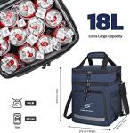 Collapsible Leakproof Insulated Lunch Cooler Bag Reusable For Women Men