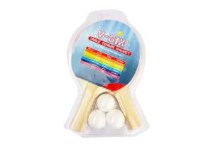 Wholesale 7 Ply Poplar Wood Table Tennis Rackets Blister Packing with Rubber Sponge for Family Recreation from china suppliers
