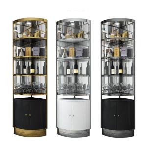 Wholesale Stainless Steel Metal Frame Modern Wine Display Cabinet For Living Room from china suppliers