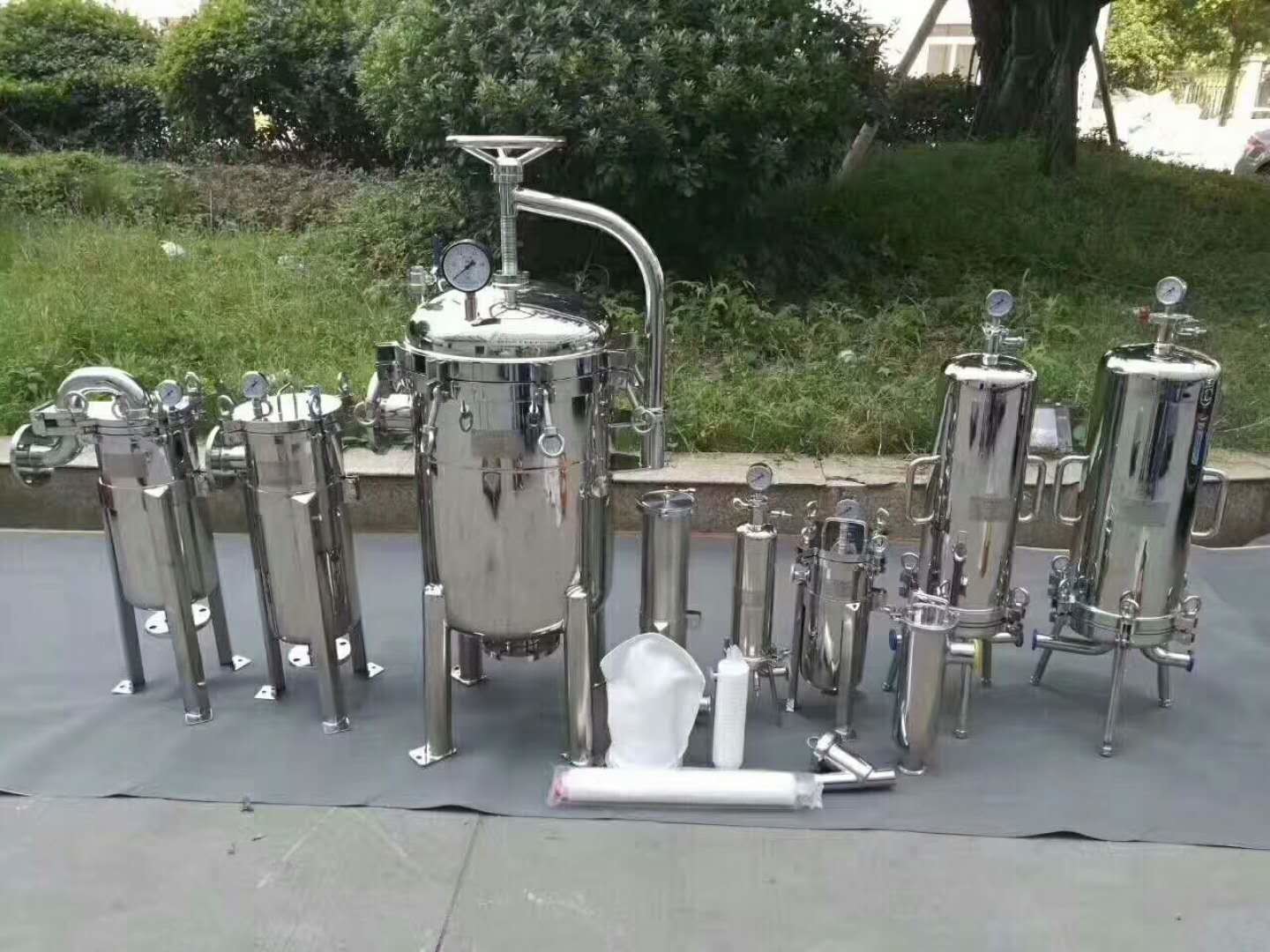 316L Stainless Steel Bag Filter Housing For Rap/Sunflower Seed Oil Liquids Pre Filtration Equipment
