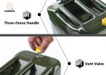 Portable Car Stainless Steel Fuel Tank Vertical Jerry Can , oil drum