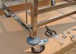 Corrosion - Resistant 201 304 Stainless Steel Tray Trolley For Bakery