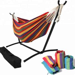 Wholesale 260KGS Weight Capacity Double Hammock Stand Easy Collapsible Outdoor Swing Bed Chair from china suppliers