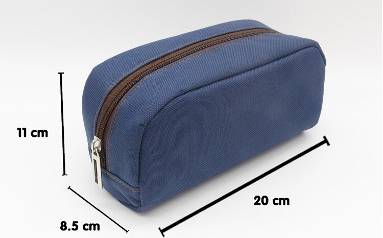 Factory direct wooden pen box case for school canvas wool felt wooden pen case