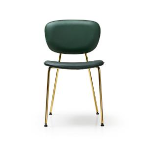 Wholesale Green Elegant Leather Dining Chairs / Small Stackable Olga Dining Chair from china suppliers