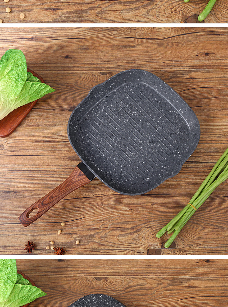 Maifan Stone Non Stick Aluminum Cookware Sets With Glass Cover Lid