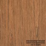 Laminated Santos Rosewood Wood Veneer Crown Grain Thickness Can Be Customized 0