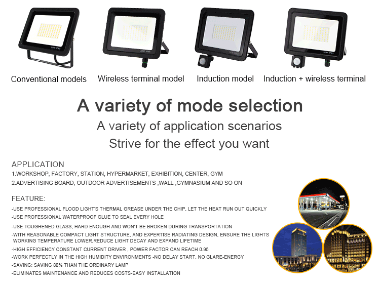 Aluminum Ultra Thin Sensor 10w Outdoor LED Flood Lights