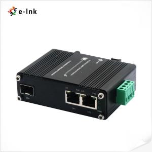 Wholesale 48 57VDC Industrial PoE Switch 2 Port 10/100/1000T To 1-Port 100/1000X SFP from china suppliers