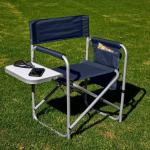Blue Aluminum Hardware Products Foldable Aluminum Sports Chair 250 Lb.