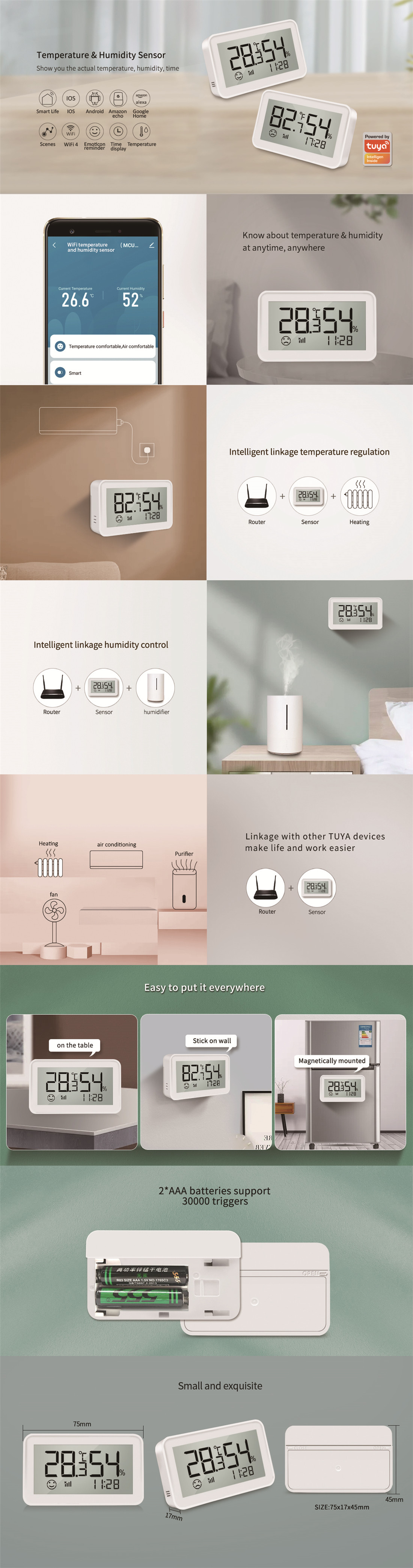 WiFI Temperature and Humidity Sensor(SW-T04)