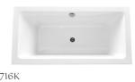 Fashionable Indoor Small Freestanding Bathtub , Oval Soaking Tub For 1 Person