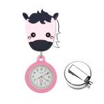 Silicone Nurse Watches Cute Rabbit FOB Pocket Nurse Watch Medical Stretchable