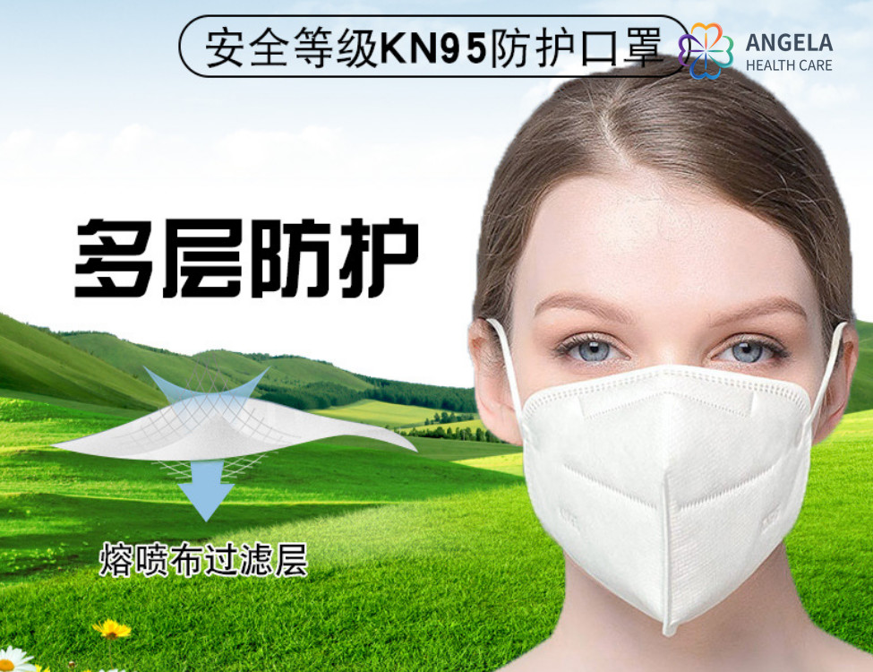 In Stock Fast Delivery FFP2 KN95 N95 Protective Mask Face Mask Best Quality White EN149:2001+A1:2009