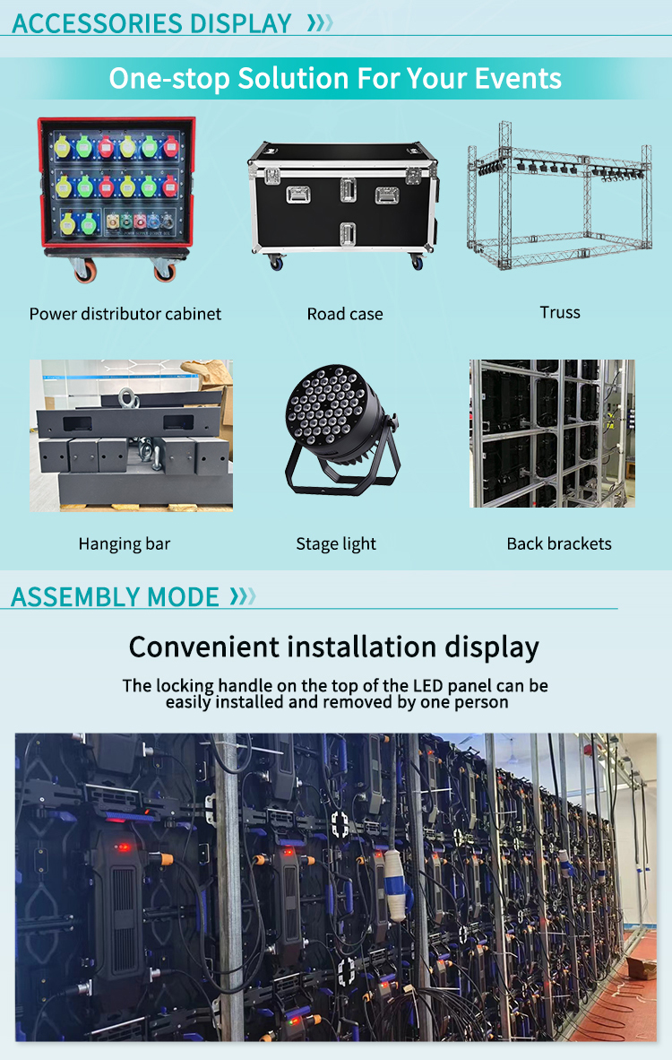 Waterproof P4.81 Video Giant Stage Rental Outdoor Led Screen P4.81 P3.91 Rental Movie Led Display Screen Video Wall